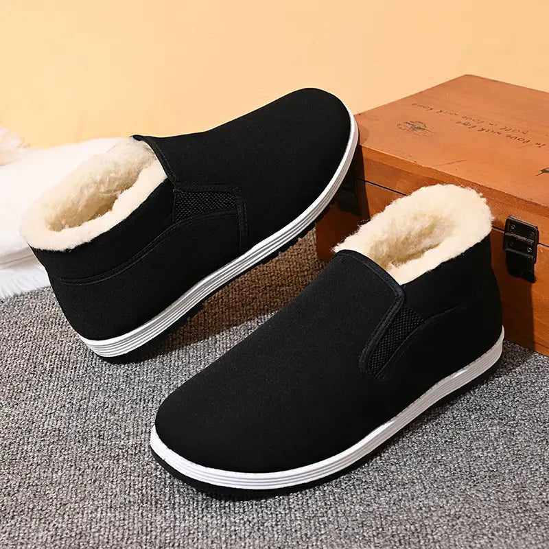Orthopro™ - scarpe ortopediche da uomo con fodera in pelliccia.