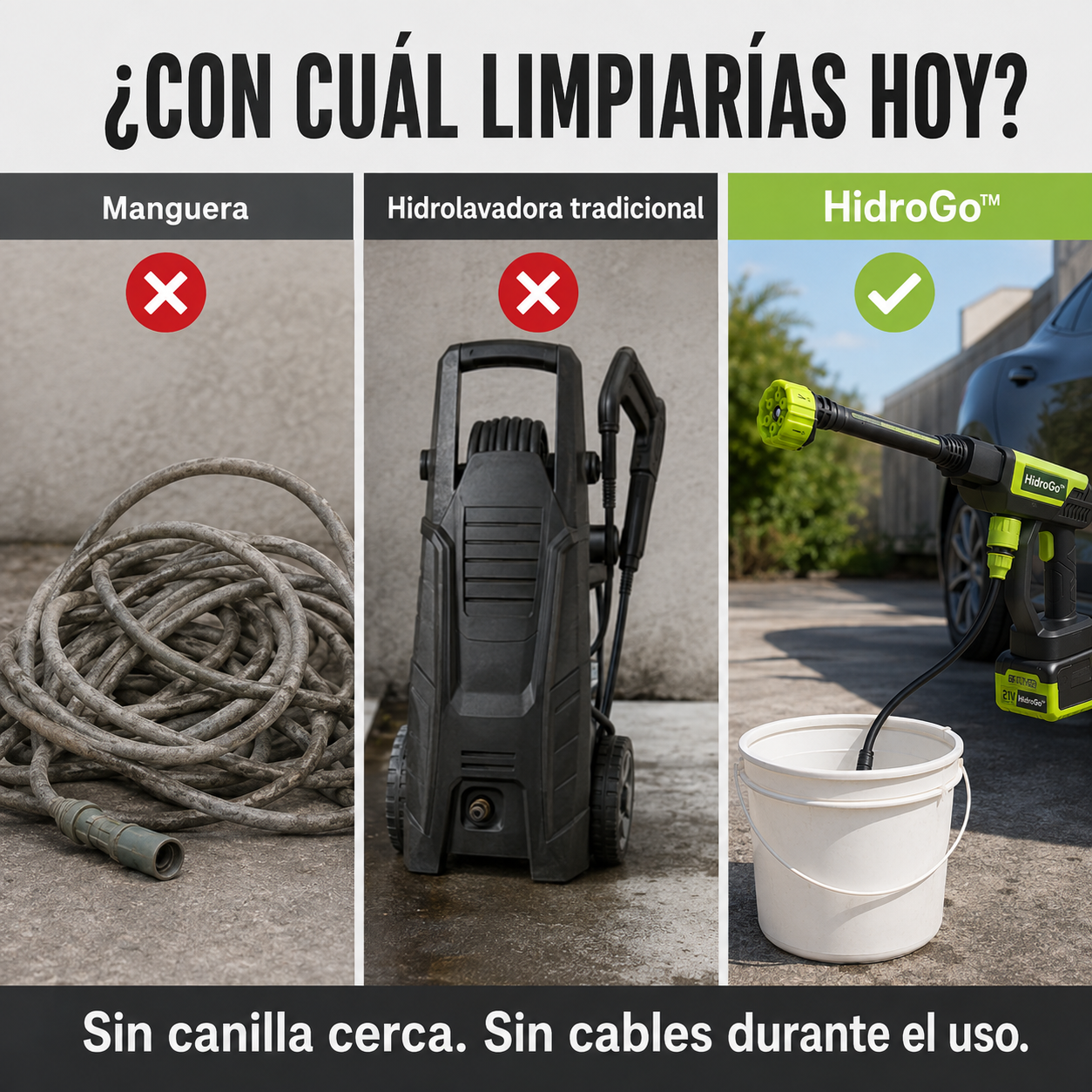 HidroGo™ - Limpieza potente donde quieras