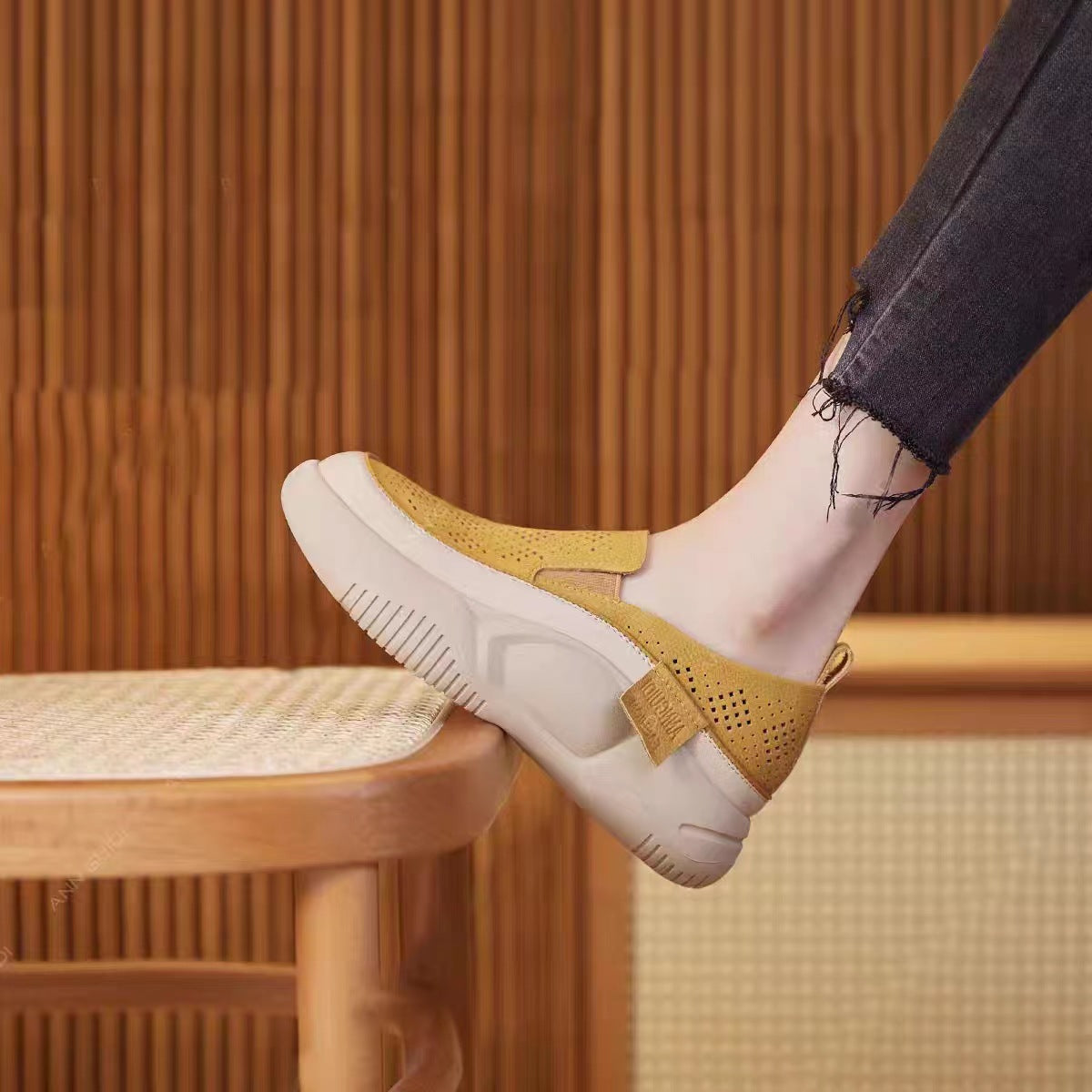 sandalias de malla