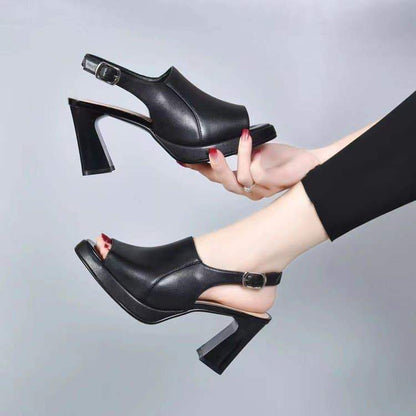 tacones altos boca pez