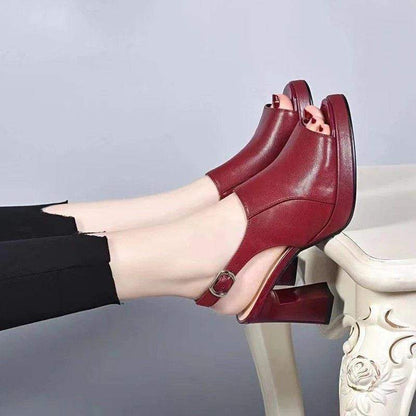 tacones altos boca pez